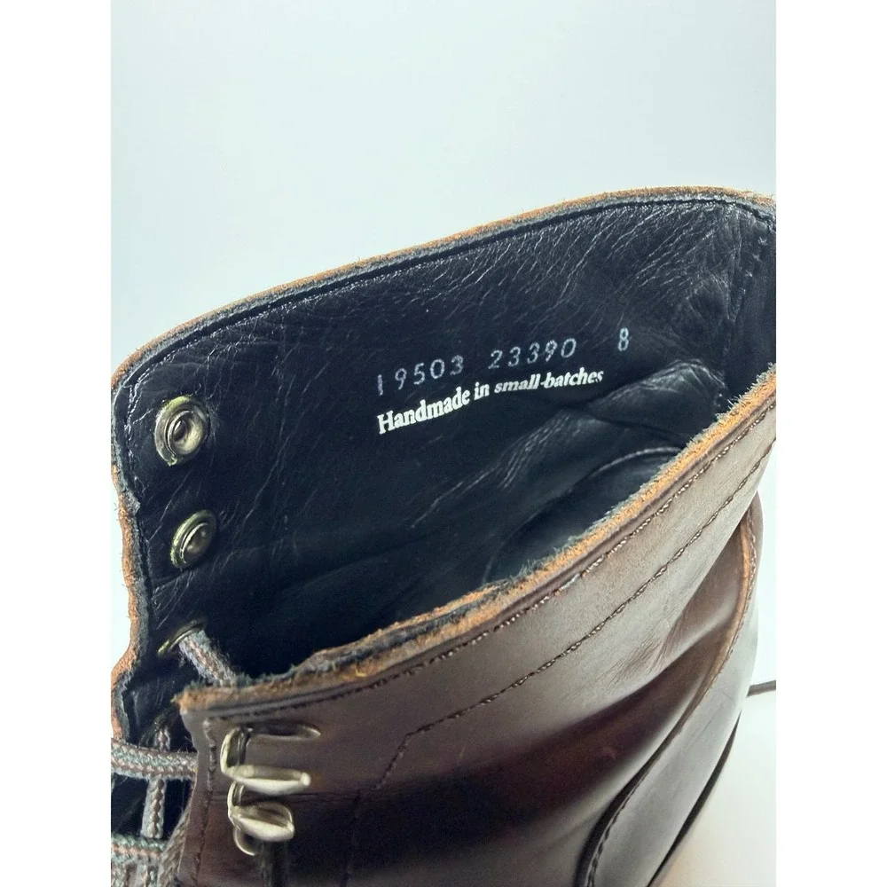 Thursday Boot Co Captain Lace Up Boot Mens Brown Leather Cap Toe Speed Hook